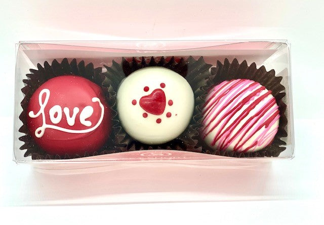 3 pc Valentine Truffle Box