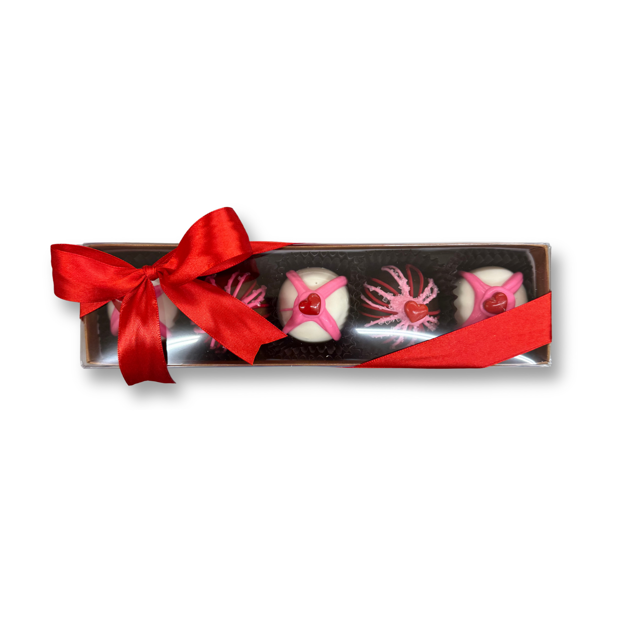 5 pc Fudge Love Hearts of Gold - Valentine Truffle Box