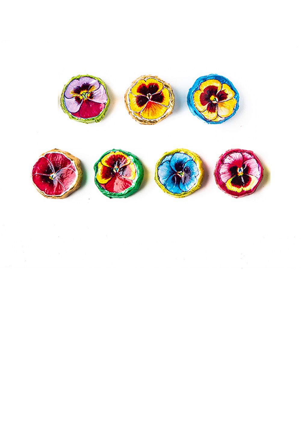 4 oz Pansies - Foiled Milk Chocolate
