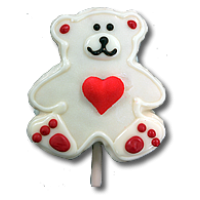 Valentine Bear Chocolate Covered Rice Krispy Treat