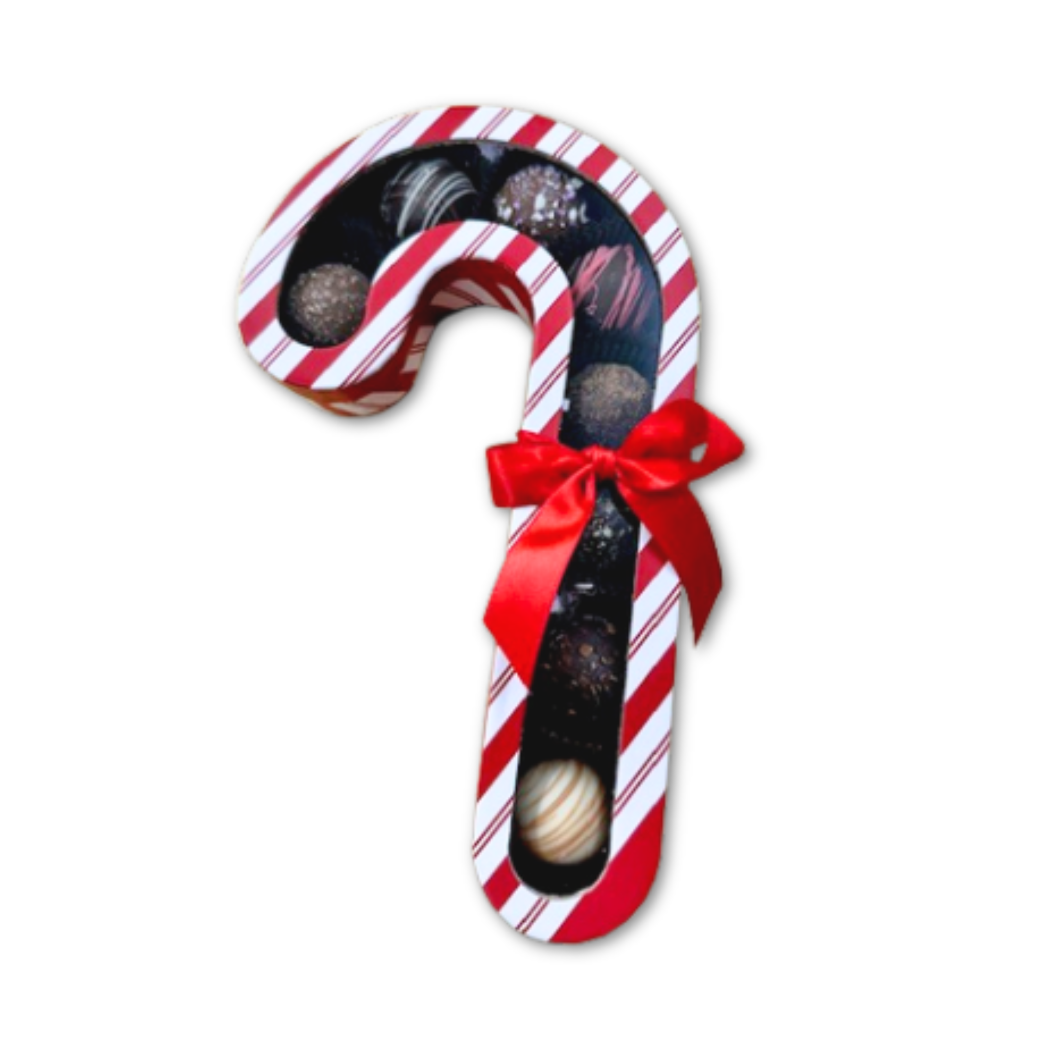 Mini Truffle Candy Cane Box