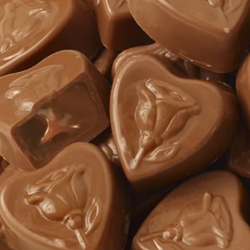 4 oz Caramel Filled Hearts