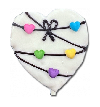 Heart Strings Chocolate Covered Rice Krispy Treat
