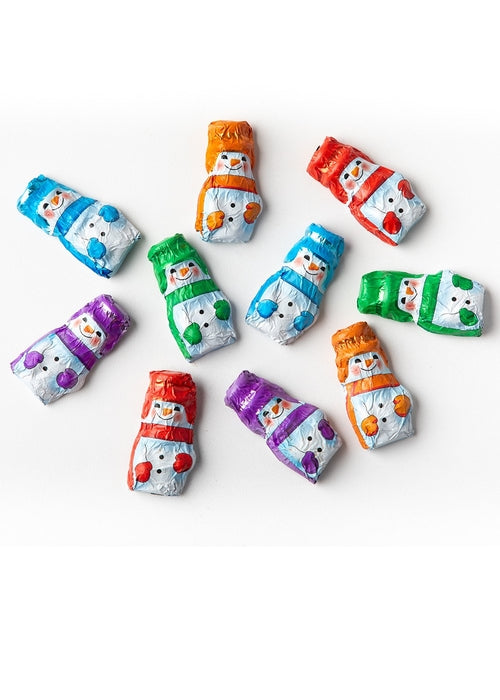 4 oz Mini Snowmen - Foiled Milk Chocolate